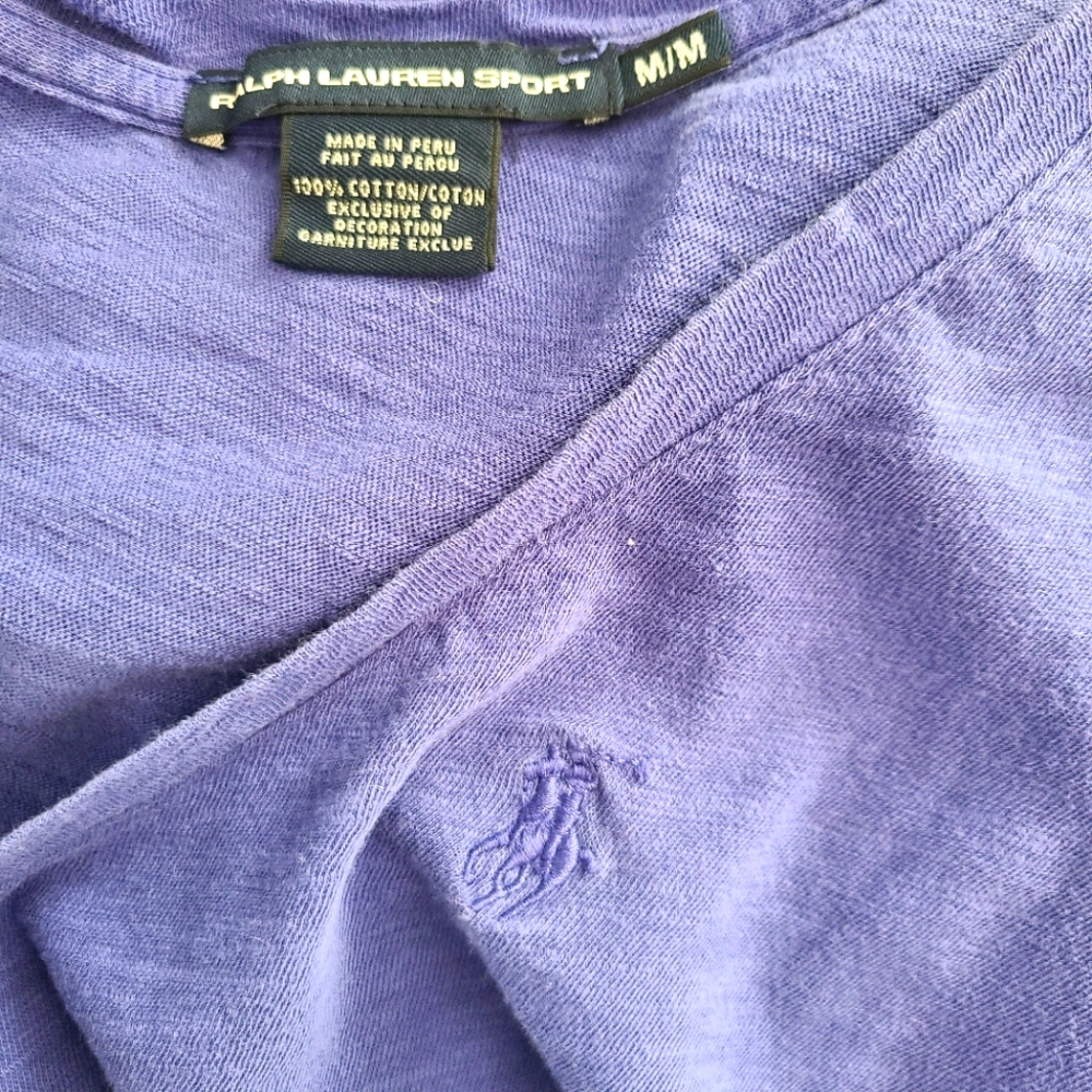 π Ralph Lauren Purple Long Sleeve Shirt Medium - Picture 4 of 4